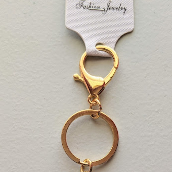 Chic Owl Crystal Metal Charm, Key Chain, Key Ring - Picture 4 of 5